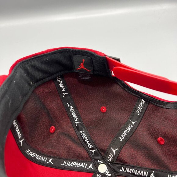 Air Jordan Hat Men Red Metal Logo Gold Cement Elephant Jumpman Snap Back Cap - Picture 4 of 8